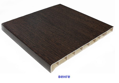 Подоконник пластиковый "Moeller" венге глянец