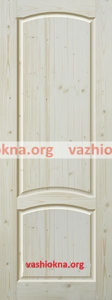 Сосновая деревянная дверь